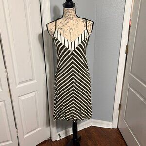 Layla Jade Olive and White halter style dress